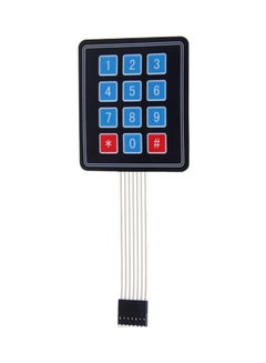 Buy 3X4 Matrix 12-Key Membrane Switch Keypad Keyboard Multicolour in Saudi Arabia