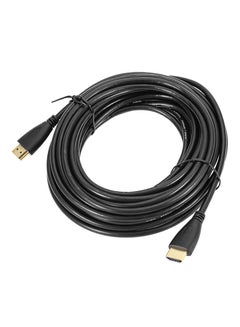 Buy 10M Super Speed HDMI 1.4 Version Cable Gold Plated With 1080P 3D Black in Saudi Arabia