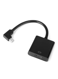 Buy Right Angle 90 Degree Display Port DP Male Source To HDMI Male Sink Monitor Cable Black in Saudi Arabia