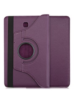 Buy Lichee Pattern Smart Case Cover Stand For Samsung Galaxy Tab E 9.6 T560/T561 Purple in UAE