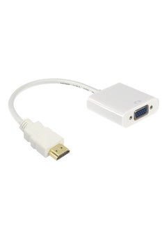 Buy HDMI Male To VGA Female Adapter White in Egypt