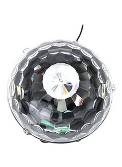 اشتري مصباح طاولة بإضاءة LED بتصميم كرة سحرية كريستالية. أسود 16.50x13.50x16.50cmسنتيمتر في الامارات