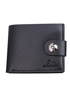 Buy Faux Leather Slim Wallet Black in UAE