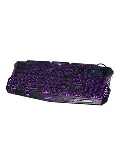 Buy LED Backlit USB Wired Russian/English Gaming Keyboard in Saudi Arabia