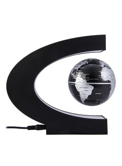 Buy C Shape Magnetic Levitation Floating Globe With LED Light Black in UAE