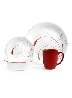 Shop Corelle 16 Piece Vive Dinner Set Splendor White Online In Riyadh Jeddah And All Ksa