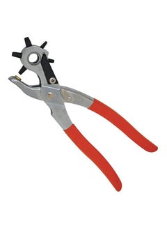 Buy Leather Hole Punch Pliers Tool Orange/Silver 9inch in UAE