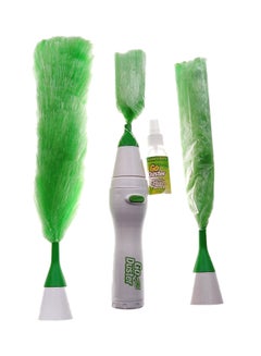 Buy Motorized Go Cleaning Duster With Spray Green/White in UAE