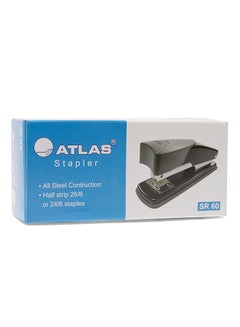 Buy Half Strip Metal Stapler Black/Silver in UAE