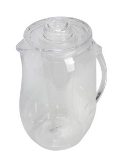 Buy Acrylic Pitcher With Infuser Tube Clear in UAE