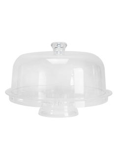 Buy Multifunctional Cake And Serving Stand Clear 31.5centimeter in Saudi Arabia