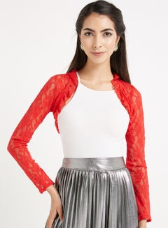 Buy Long Sleeve Bolero Red in UAE