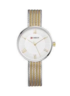 Buy women Water Resistant Bracelet Analog Watch 9020 - 30 mm - Silver/Gold in UAE