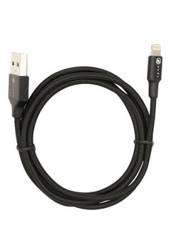 اشتري كابل لايتنينج USB لنقل البيانات أسود 1 متر في الامارات