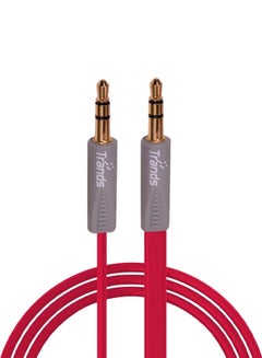 Buy Male To Male Audio Auxiliary Cable Red in UAE