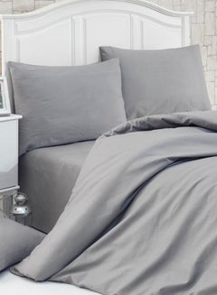 Buy 2-Piece Royal Choice Bed Sheet Set polyester_blend Grey Twin in Saudi Arabia