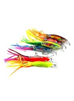 Buy 6-Piece Artificial Fishing Lure Octopus Bait With Beard Set 14cm in UAE