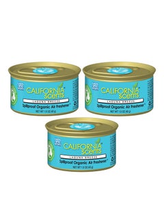 California Scents Organic Car Air Freshener Spill Proof Can La Jolla Lemon  Scent