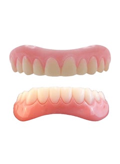 Buy Instant Smile Large Top And Bottom Fake Teeth Veneers Set in Saudi Arabia