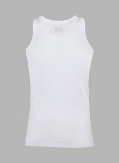 Buy Cotton Sleeveless Undershirt White in Saudi Arabia