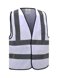 Buy Glitter Safety Vest Jacket White in UAE