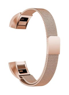 Buy Replacement Wristband Strap For Fitbit Alta HR Rose Gold in UAE