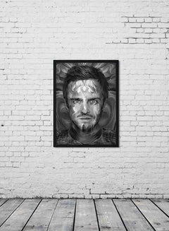 Buy Wall Art Painting - Jesse Pinkman Breaking Bad Black/White 22x32centimeter in Saudi Arabia