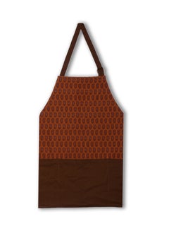 Buy Digital Printed Cooking Apron Rust/Chocolate Brown 24x36inch in Egypt