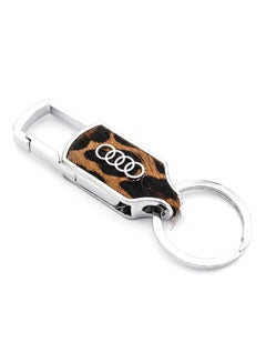 Buy Audi Logo Car Keychain With Carabiner Hook in UAE