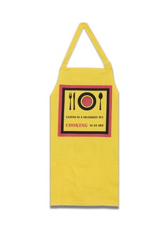 Buy Cooking Screen Printed Chef Cooking Apron Yellow./Black/Red 31 x 26inch in Egypt