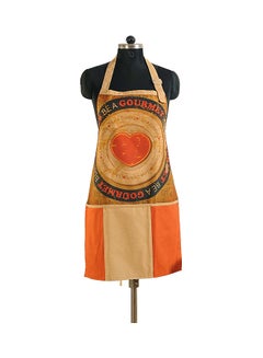 Buy Digitally Printed Apron Beige/Orange/Yellow 28x26inch in Egypt