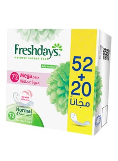 Buy Pack Of 72 Normal Pantyliners 16.3*16.5*7centimeter in UAE