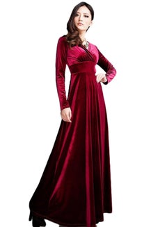 اشتري Long Sleeves Dress Red في السعودية