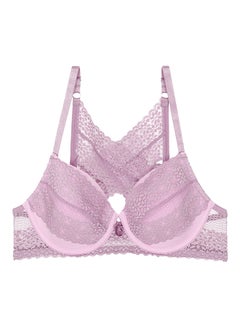 Buy Moroccan Lace Pretty Back Underwired Bra Lilac in UAE