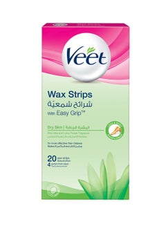 Buy 20-Piece Easy Grip Hair Removal Wax Strips in Saudi Arabia