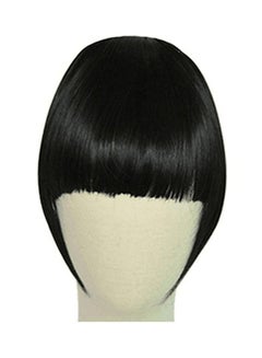 Buy Clip In Front Straight Hair Extension Wig Black in Saudi Arabia