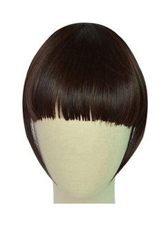 Buy Clip In Front Straight Hair Extension Wig Brown in UAE