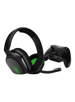 اشتري سماعة رأس للألعاب A10 سلكية بتصميم فوق الأذن مع ذراع تحكم MIXAMP M60 لجهاز إكس بوكس وان أسود/أخضر في الامارات