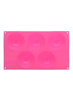 Buy 5-Multipurpose Dome Bake Mold Pink 11.75x7x3inches in UAE