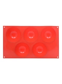 Buy 5-Multipurpose Dome Bake Mold Red 11.75x7x3inches in UAE