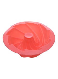 Buy Multipurpose Swirl Bake Mold Red 10x10x4inch in UAE