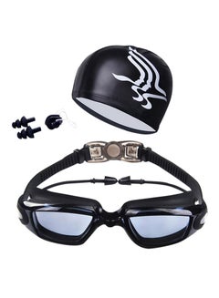 Buy Swimming Goggles With Swim Cap And Earplugs 14x5x4cm in UAE