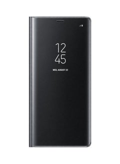 Buy Clear View Standing Case Cover For Samsung Galaxy Note 8 Black in UAE