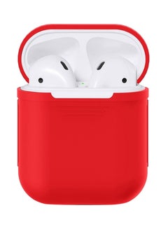 Buy Protective Charging Case Cover For Apple AirPods Red in Egypt