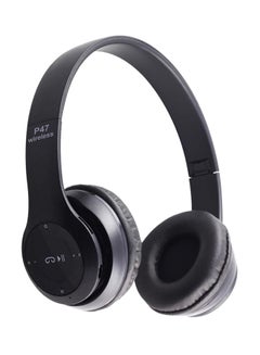 Buy On-Ear Bluetooth Stereo Headset Black in Saudi Arabia