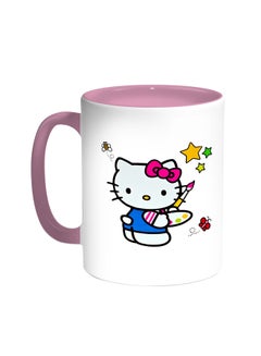 Buy Hello Kitty Printed Coffee Mug Pink/White in Saudi Arabia