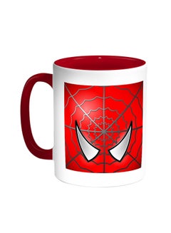 Buy Spiderman Printed Coffee Mug Red/White in Saudi Arabia