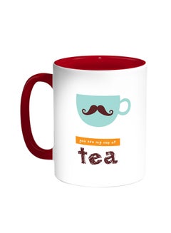 Buy You Are My Cup Of Tea Printed Coffee Mug Red/White in Saudi Arabia