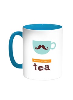 Buy You Are My Cup Of Tea Printed Coffee Mug Turquoise/White in Saudi Arabia