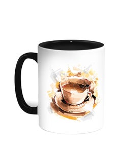 Buy Cup Of Coffee Printed Coffee Mug Black/White in Egypt